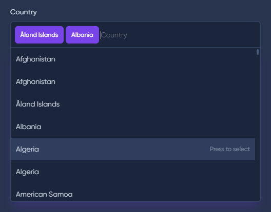 select multiple